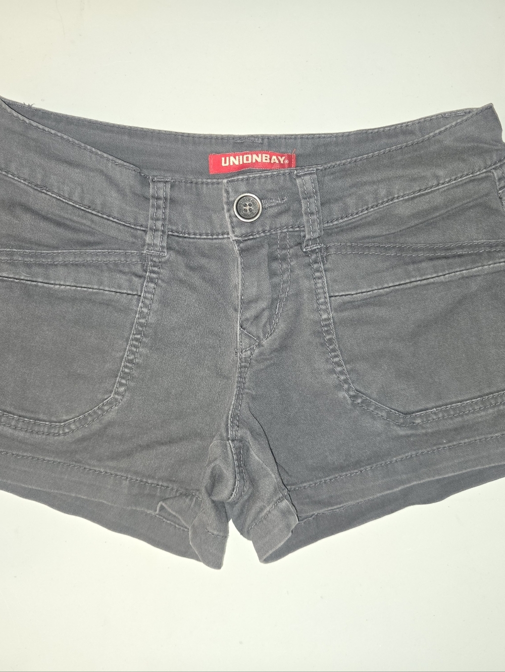 UNIONBAY Charcoal Low-Rise Shorts